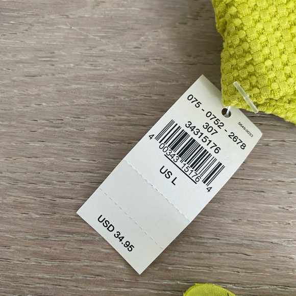 Aerie high waisted scalloped bottom bikini green L - Picture 4 of 4